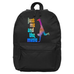 Dance Recital Gift For Just Me And The Music 16 in Basic Backpack