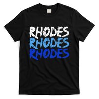 Distressed Rhodes Greece Dodecanese Greek Island Rhodes T-Shirt