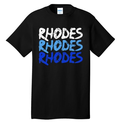 Distressed Rhodes Greece Dodecanese Greek Island Rhodes Tall T-Shirt