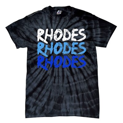 Distressed Rhodes Greece Dodecanese Greek Island Rhodes Tie-Dye T-Shirt