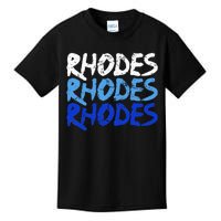 Distressed Rhodes Greece Dodecanese Greek Island Rhodes Kids T-Shirt