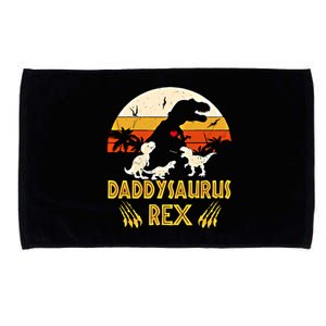 Daddysaurus Rex Gift Microfiber Hand Towel