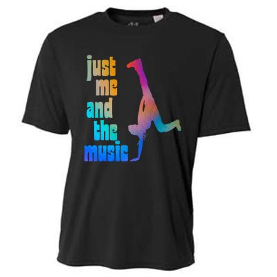 Dance Recital Gift For Just Me And The Music Cooling Performance Crew T-Shirt