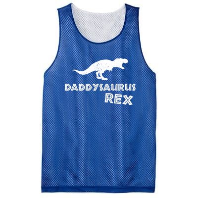 Daddysaurus Rex Gift Funny Dinosaur Fathers Day Gift Mesh Reversible Basketball Jersey Tank