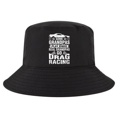 Drag Racing Grandpa Car Lover For Grandfathers MM Cool Comfort Performance Bucket Hat