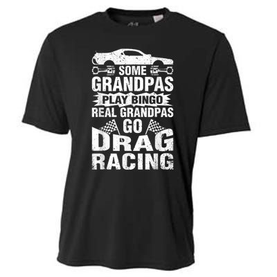 Drag Racing Grandpa Car Lover For Grandfathers MM Cooling Performance Crew T-Shirt