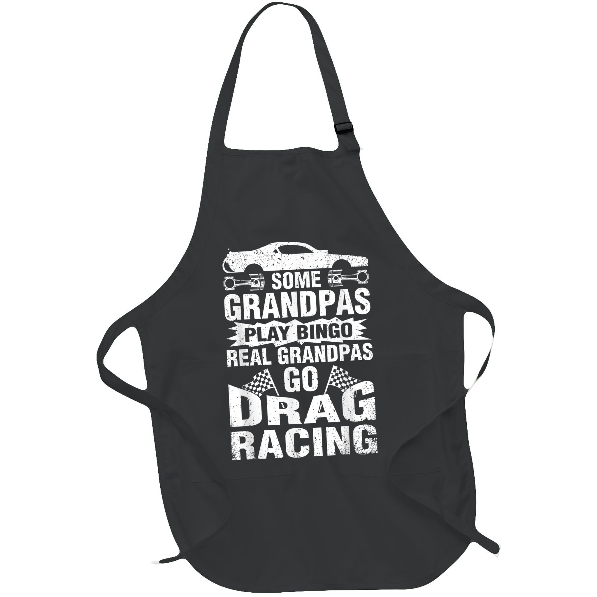 Drag Racing Grandpa Car Lover For Grandfathers MM Apron