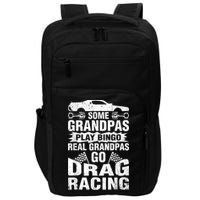 Drag Racing Grandpa Car Lover For Grandfathers MM Impact Tech Backpack