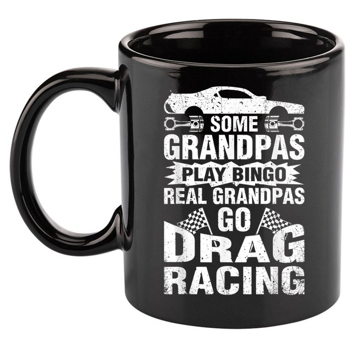 Drag Racing Grandpa Car Lover For Grandfathers MM 11oz C Handle Ceramic Mug