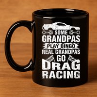 Drag Racing Grandpa Car Lover For Grandfathers MM 11oz C Handle Ceramic Mug