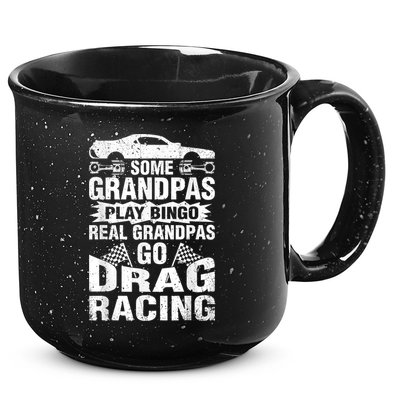 Drag Racing Grandpa Car Lover For Grandfathers MM 15oz Campfire Ceramic Mug