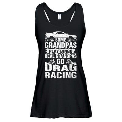 Drag Racing Grandpa Car Lover For Grandfathers MM Ladies Essential Flowy Tank