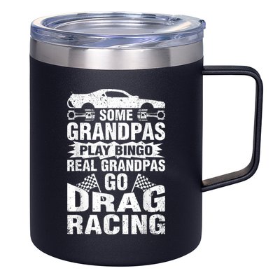 Drag Racing Grandpa Car Lover For Grandfathers MM 12oz Stainless Steel Coffee Mug