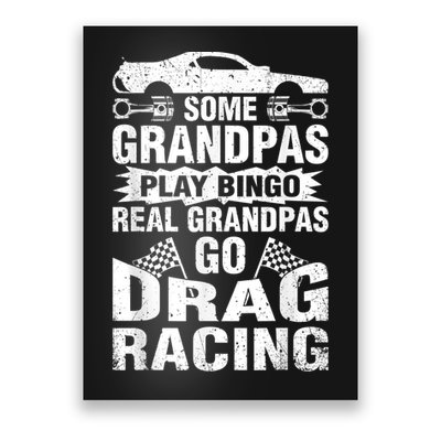 Drag Racing Grandpa Car Lover For Grandfathers MM Poster