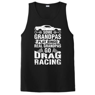 Drag Racing Grandpa Car Lover For Grandfathers MM PosiCharge Competitor Tank