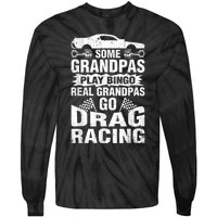 Drag Racing Grandpa Car Lover For Grandfathers MM Tie-Dye Long Sleeve Shirt