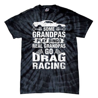 Drag Racing Grandpa Car Lover For Grandfathers MM Tie-Dye T-Shirt