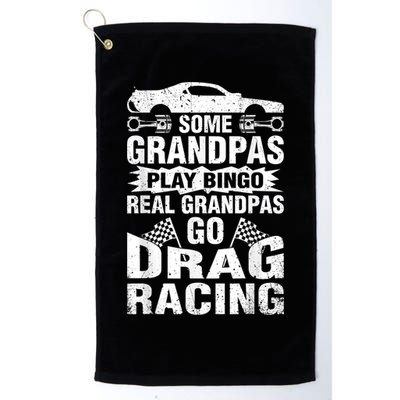 Drag Racing Grandpa Car Lover For Grandfathers MM Golf Towel