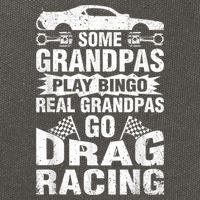 Drag Racing Grandpa Car Lover For Grandfathers MM Cotton Canvas Backpack