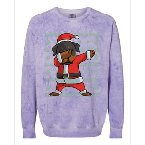 Dabbing Rottweiler Gift Funny Christmas Gift Colorblast Crewneck Sweatshirt