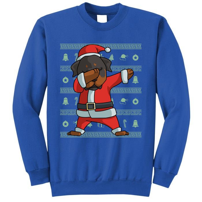 Dabbing Rottweiler Gift Funny Christmas Gift Sweatshirt