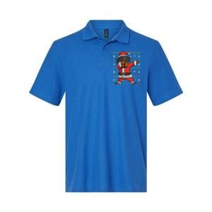 Dabbing Rottweiler Gift Funny Christmas Gift Softstyle Adult Sport Polo