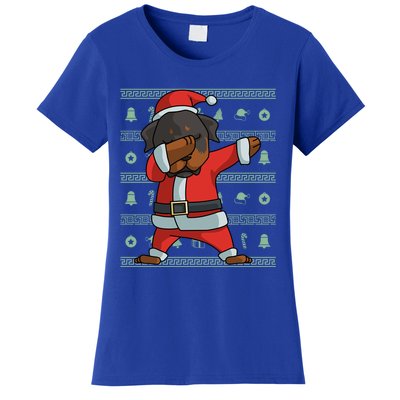 Dabbing Rottweiler Gift Funny Christmas Gift Women's T-Shirt