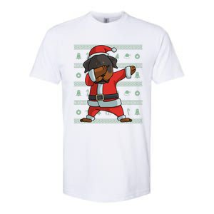 Dabbing Rottweiler Gift Funny Christmas Gift Softstyle CVC T-Shirt