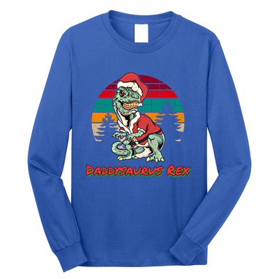 Daddysaurus Rex Gift Matching Pajama Christmas Dinosaur Great Gift Long Sleeve Shirt