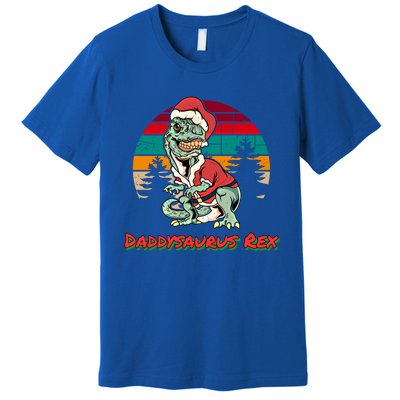 Daddysaurus Rex Gift Matching Pajama Christmas Dinosaur Great Gift Premium T-Shirt