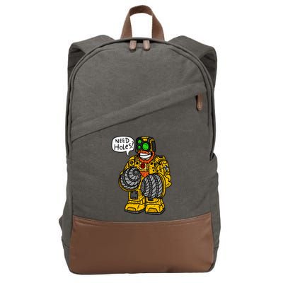 Deep Rock Galactic Driller. Cotton Canvas Backpack