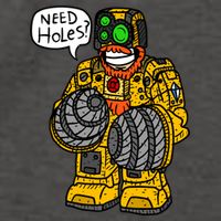Deep Rock Galactic Driller. Vector Backpack