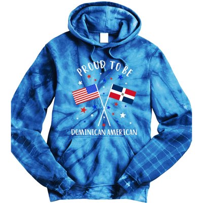 Dominican Republic Half Dominican Half American Cute Gift Tie Dye Hoodie