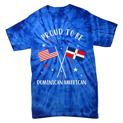 Dominican Republic Half Dominican Half American Cute Gift Tie-Dye T-Shirt