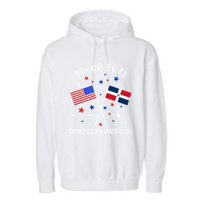 Dominican Republic Half Dominican Half American Cute Gift Garment-Dyed Fleece Hoodie