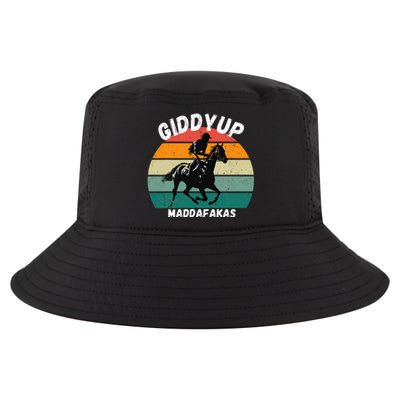 Derby Race Horse Funny Design Giddy Up Madafakas Cool Comfort Performance Bucket Hat