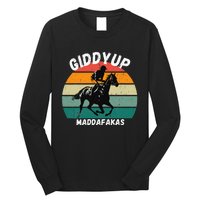 Derby Race Horse Funny Design Giddy Up Madafakas Long Sleeve Shirt