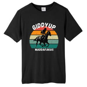 Derby Race Horse Funny Design Giddy Up Madafakas Tall Fusion ChromaSoft Performance T-Shirt