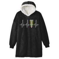 Drag Racer Heartbeat Drag Racing Race Track Light Tree Hooded Wearable Blanket