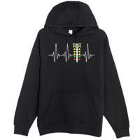 Drag Racer Heartbeat Drag Racing Race Track Light Tree Premium Pullover Hoodie
