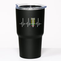 Drag Racer Heartbeat Drag Racing Race Track Light Tree Tumbler