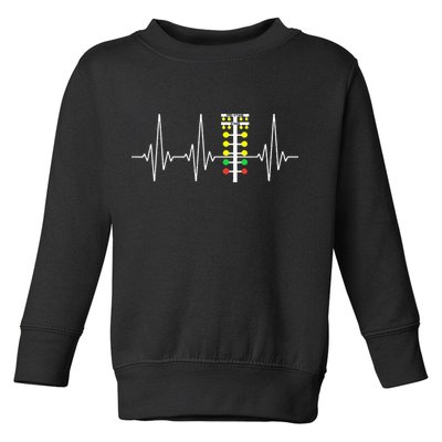 Drag Racer Heartbeat Drag Racing Race Track Light Tree Toddler Sweatshirt