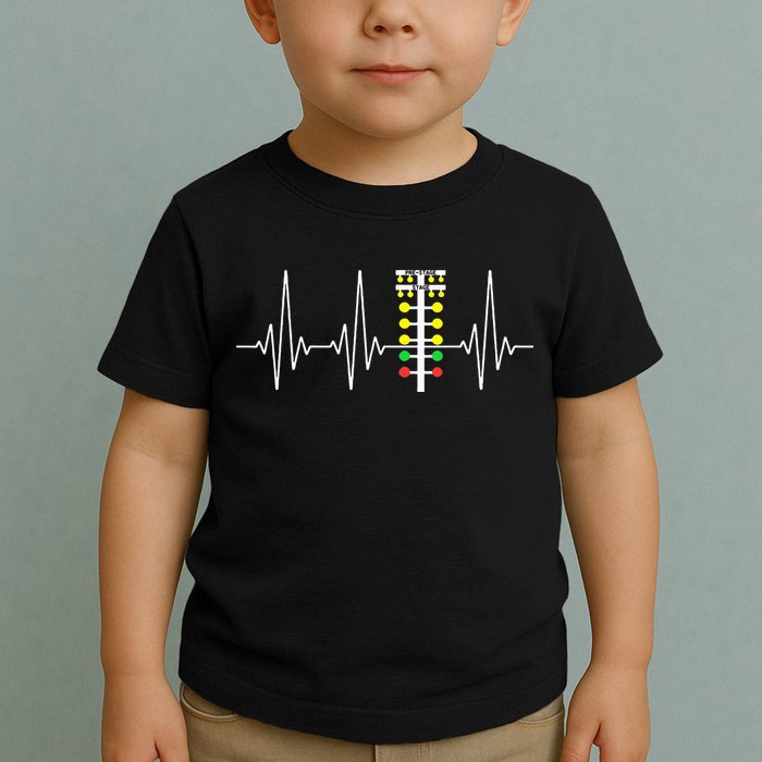 Drag Racer Heartbeat Drag Racing Race Track Light Tree Toddler T-Shirt