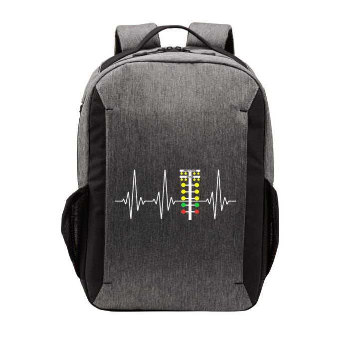 Drag Racer Heartbeat Drag Racing Race Track Light Tree Vector Backpack