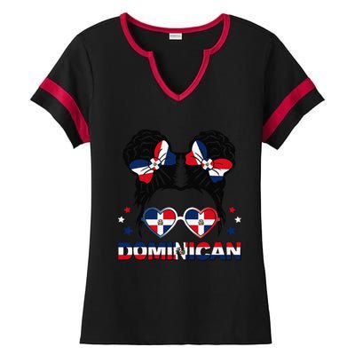 Dominican Republica Hispanic Heritage Dominicana Gift Ladies Halftime Notch Neck Tee