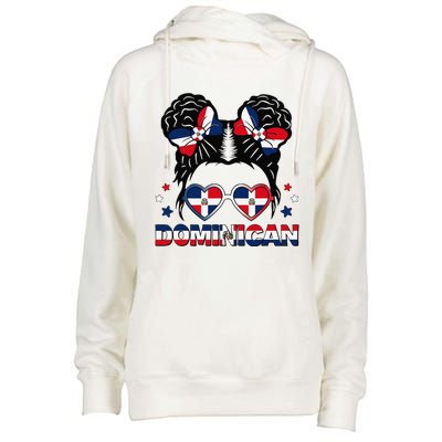 Dominican Republica Hispanic Heritage Dominicana Gift Womens Funnel Neck Pullover Hood