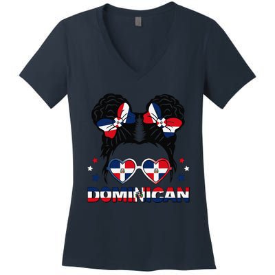 Dominican Republica Hispanic Heritage Dominicana Gift Women's V-Neck T-Shirt