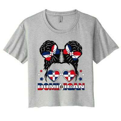 Dominican Republica Hispanic Heritage Dominicana Gift Women's Crop Top Tee