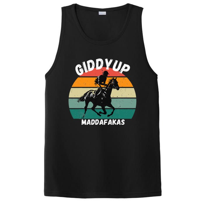 Derby Race Horse Funny Design Giddy Up Madafakas PosiCharge Competitor Tank