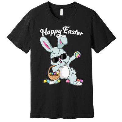 Dabbing Rabbit Happy Easter Day Eggs Dab Premium T-Shirt